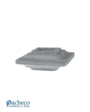Macolla de Hierro Fundido Plana para Cuadrado 16 mm
