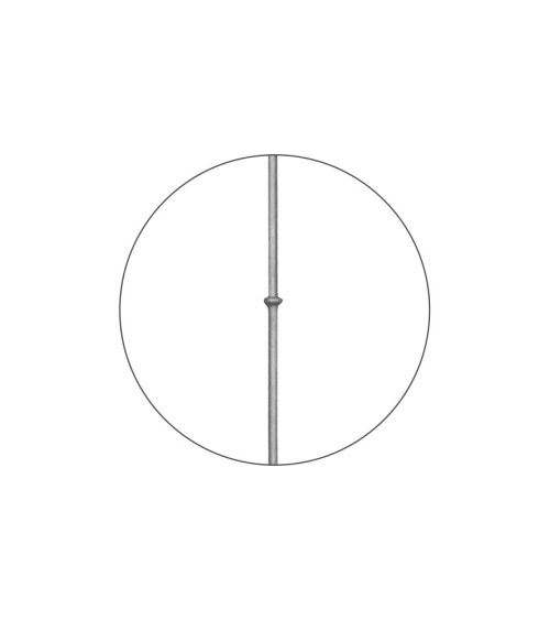 Balaustre Forjado Anillo Central Redondo 16 mm