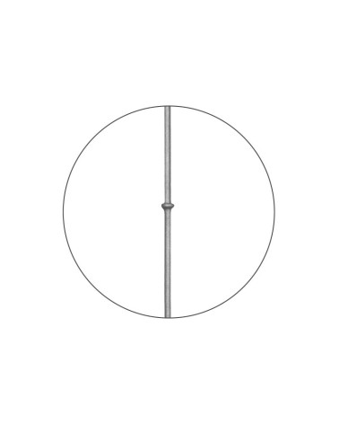 Balaustre Forjado Anillo Central Redondo 16 mm