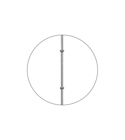 Balaustre Forjado Anillo Doble Redondo 16 mm