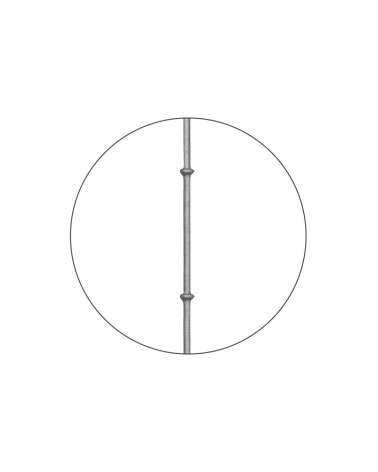 Balaustre Forjado Anillo Doble Redondo 16 mm