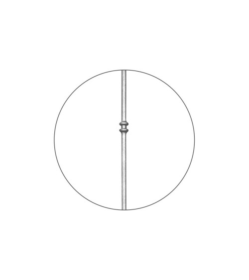 Balaustre Forjado Adorno Doble Anillo Doble Redondo 16 mm