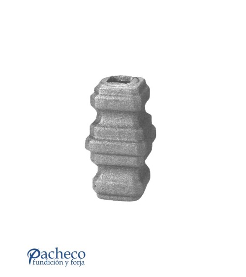 Macolla de Forja Doble Cuadrada para Cuadrado 14-16 mm