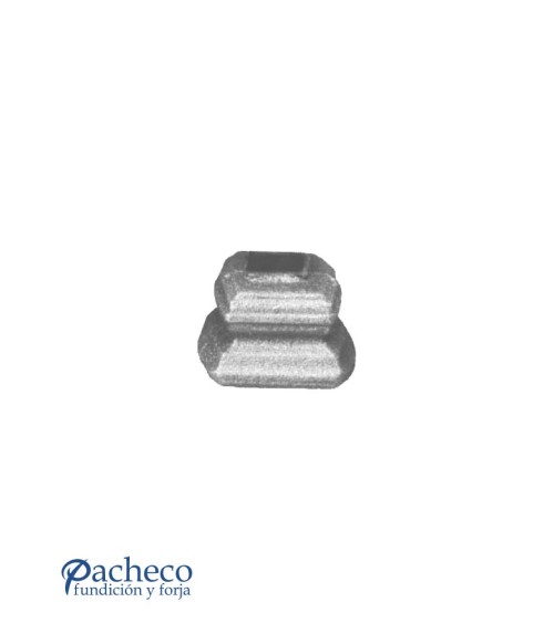 Macolla de Forja Cuadrada Simple para Cuadrado 14 mm