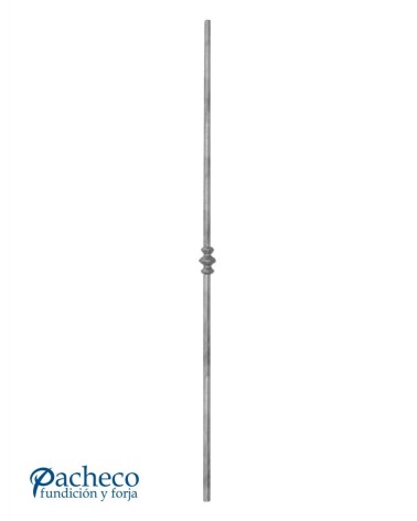Balaustre Forjado con Macolla Central Redondo 14 mm