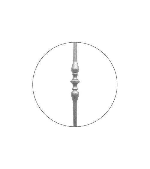 Balaustre Forjado Macolla Central Redondo 16 mm