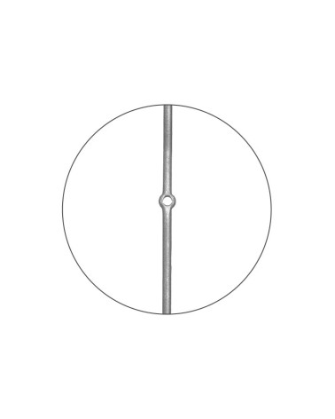 Balaustre Forjado Anillo Central y Extremo Redondo 25 mm