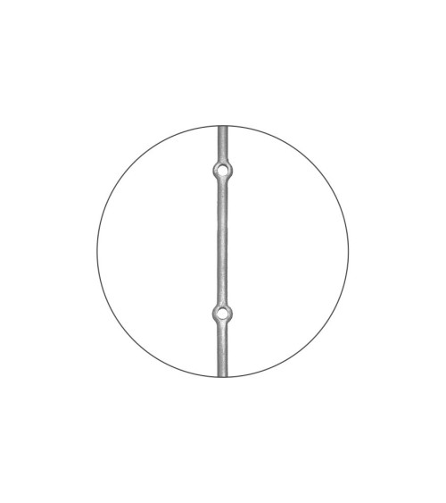 Balaustre Forjado Anillo Triple Redondo 25 mm