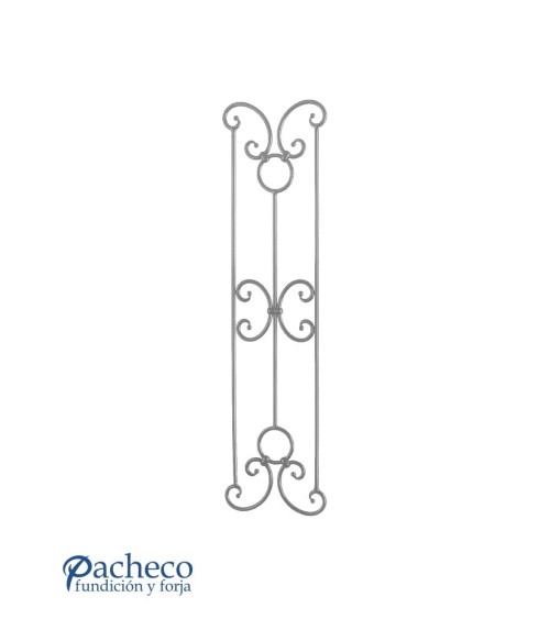 Balaustrada de Forja Alargada Ces de Forja Redondo 10 mm