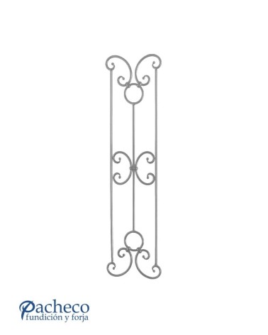 Balaustrada de Forja Alargada Ces de Forja Redondo 10 mm