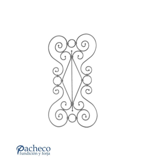 Balaustrada de Forja Ces y Aros de Forja Redondo 10 mm