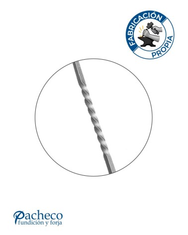 Jabalcones de Forja Entorchado Acabado Espiral Cuadrado 14 mm