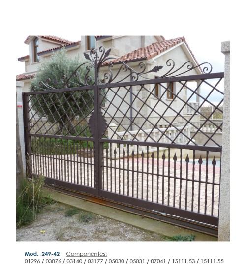 Balaustre Lanza de Forja Punta Hoja Cuadrado 16 mm