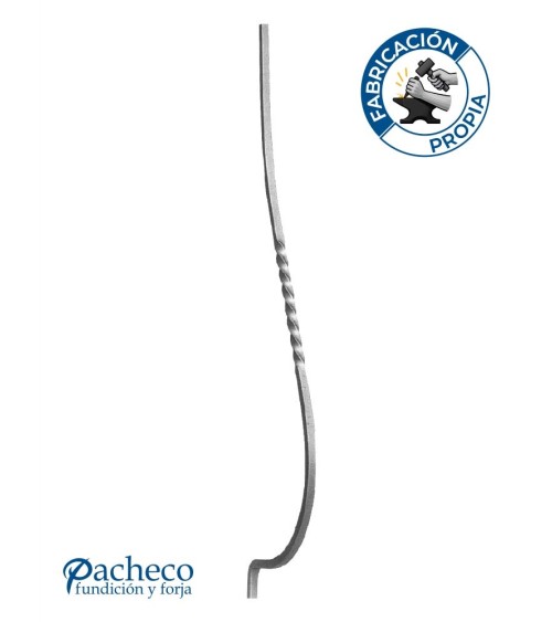 Jabalcones de Forja Entorchado Cuadrado 14 mm