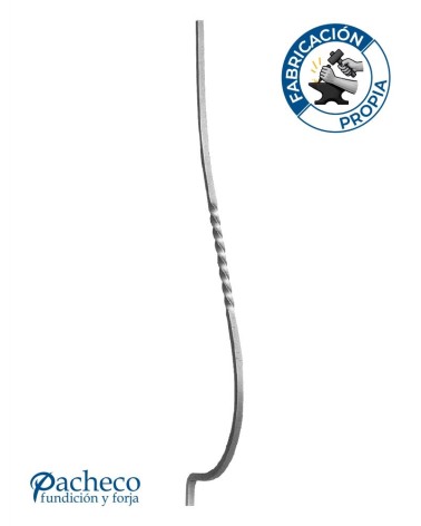 Jabalcones de Forja Entorchado Cuadrado 14 mm