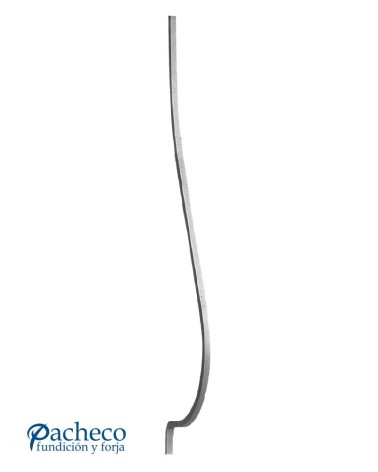 Jabalcones de Forja Liso Cuadrado 14 mm