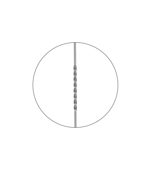 Balaustre Lanza de Forja Bola Entorchado Cuadrado 16 mm