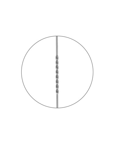 Balaustre Lanza de Forja Bola Entorchado Cuadrado 16 mm