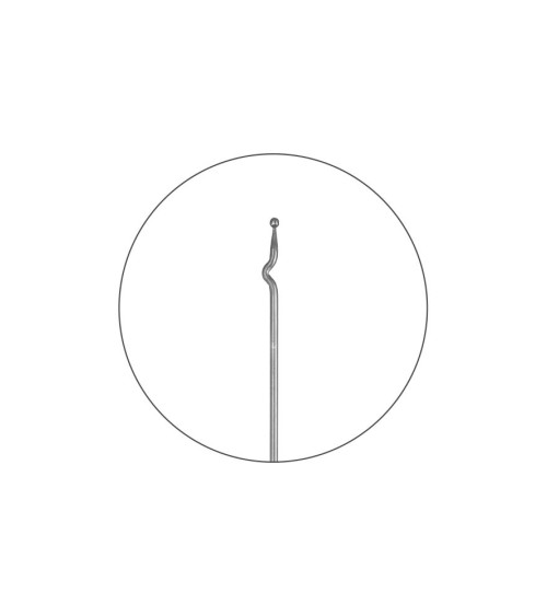 Balaustre Lanza de Forja Bola C en el extremo Redondo 16 mm