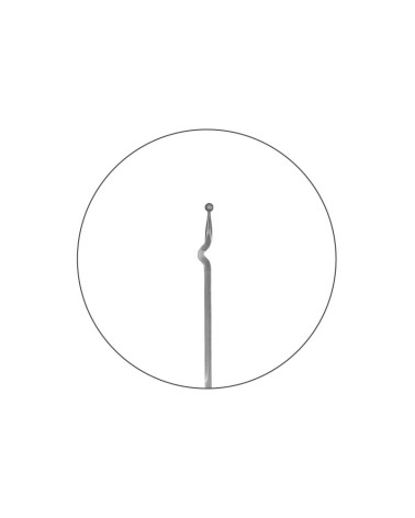 Balaustre Lanza de Forja Bola C en el extremo Cuadrado 16 mm