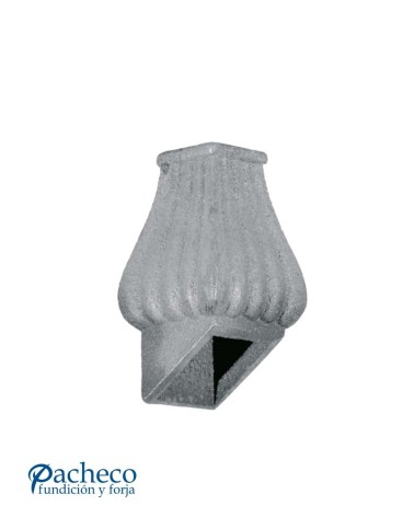 Macolla de Hierro Fundido Ingleteada para Escaleras Estampada para Cuadrado 16 - 20 mm