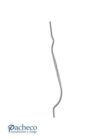 Jabalcones de Forja Quebrado con Espiga Central Redondo 14 mm