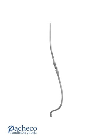 Jabalcones de Forja con Lágrima Central Cuadrado 14 mm