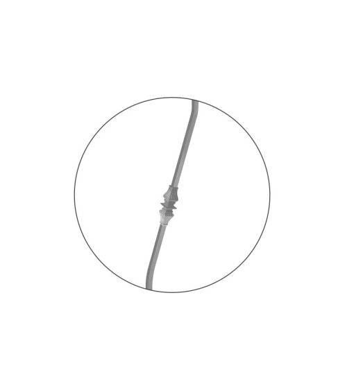 Jabalcones de Forja con Macolla Central Cuadrado 16 mm