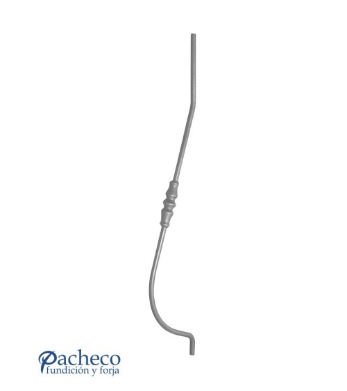 Jabalcones de Forja con Macolla Central Redondo 16 mm