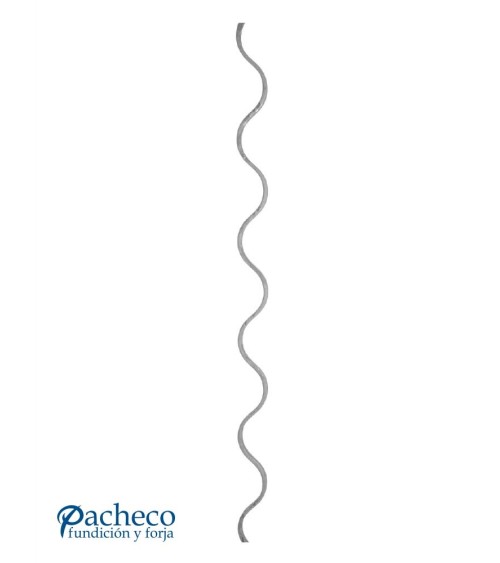 Montante de Forja Curvilíneo Pletina 16x8 mm