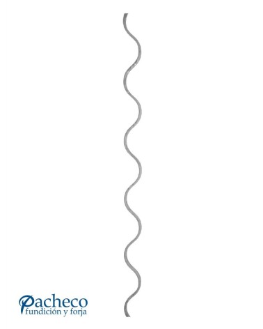 Montante de Forja Curvilíneo Pletina 16x8 mm