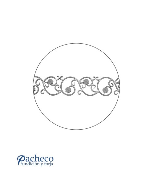 Solera de Forja con Relieve a Dos Caras Redondo 12 mm