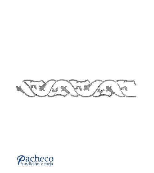 Solera de Forja con Hojas Pletina 16x8 mm