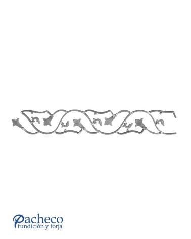 Solera de Forja con Hojas Pletina 16x8 mm