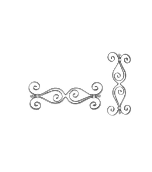 Solera de Forja con Volutas Centrales Pletina 14x6 mm