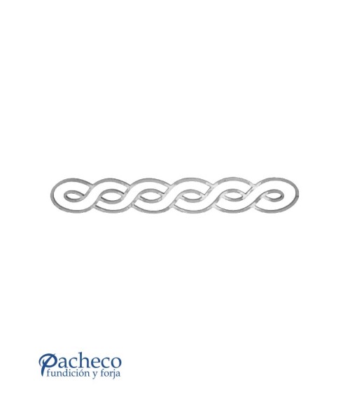 Solera de Forja Ondulada Cuadrado 12 mm