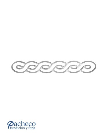 Solera de Forja Ondulada Cuadrado 12 mm