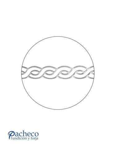 Solera de Forja Ondulada Cuadrado 12 mm