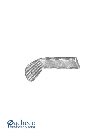 Soporte para Sujección de Rejas o Vallas de Forja de Cola de Pez Pletina 30x8 mm