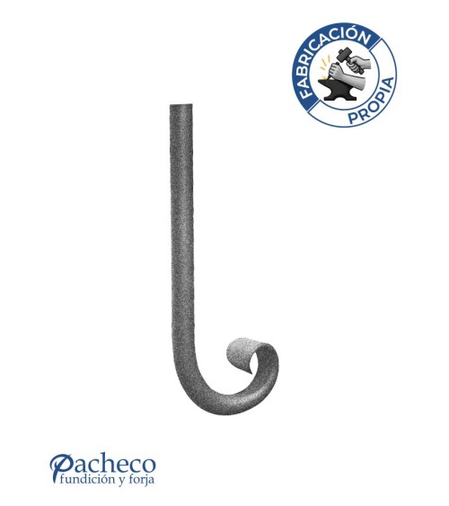 Caracola Forjada con Acabado Lengua Redondo 16 - 20 mm