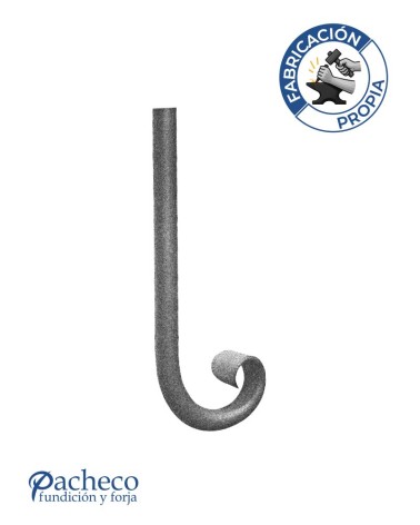 Caracola Forjada con Acabado Lengua Redondo 16 - 20 mm