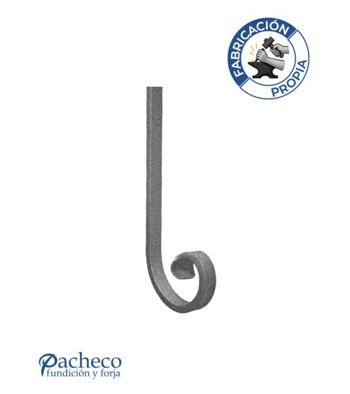 Caracola Forjada con Acabado Lengua Pletina 16x8 - 20x10 mm