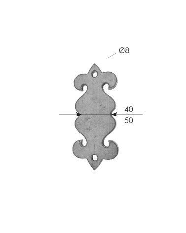 Soporte para Anclaje de Forja Pletina 6 mm