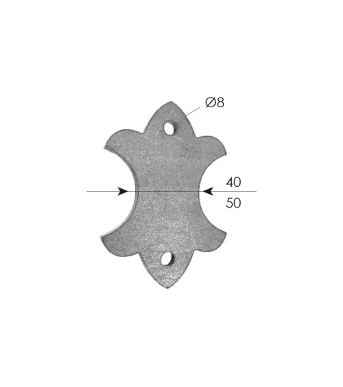 Soporte de Forja para Anclaje Pletina 6 mm