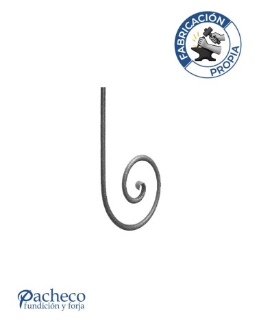 Caracola de Forja Acabado Lengua Redondo 16 - 20 mm