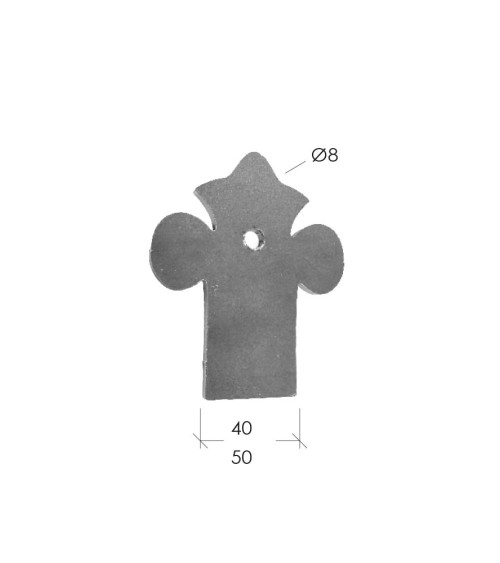 Soporte de Forja para Anclaje o Unión Pletina 6 mm