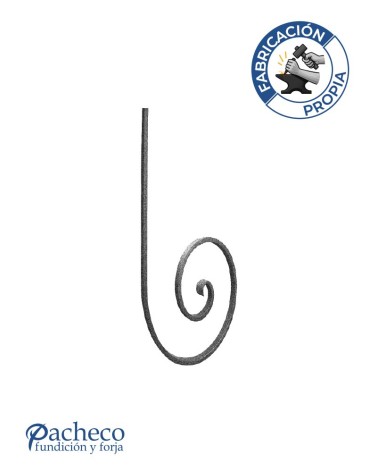 Caracola de Forja Acabado Lengua Pletina 16x8 - 20x10 mm