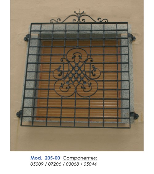 Soporte para Sujección de Rejas o Vallas de Forja de Flor Cuadrado 10 mm