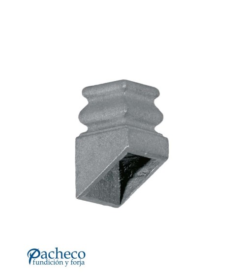 Macolla Ingleteada de Hierro Fundido para Escaleras para Cuadrado 16 - 20 mm