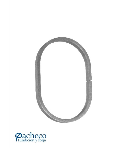 Aro Ovalado de Forja Pletina 12x5- 14x6 mm - 16x8 mm